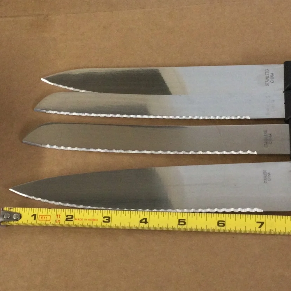 New 4 Stainless Kitchen Knifes